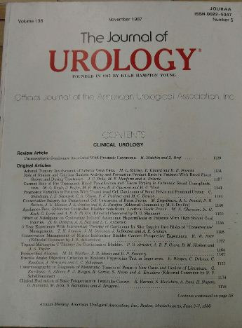 Livro The Journal Of Urology - Vol. 138 Number 5 - American Urological Association [1987]