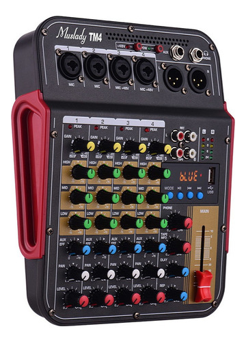 Mezclador De Audio Digital Muslady Tm4-4 Canales