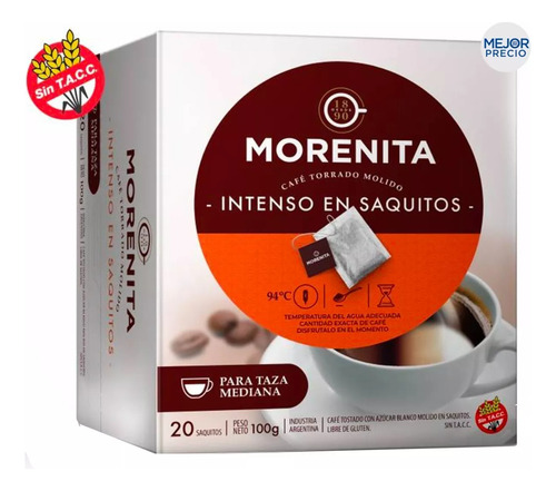 Cafe En Saquitos La Morenita - Mejor Precio