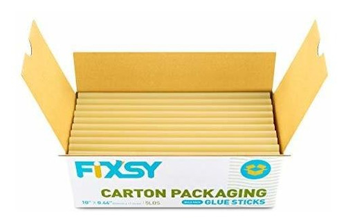 Fixsy Cartón Packgaing Hot Glue Sticks Tamaño Completo 10  L