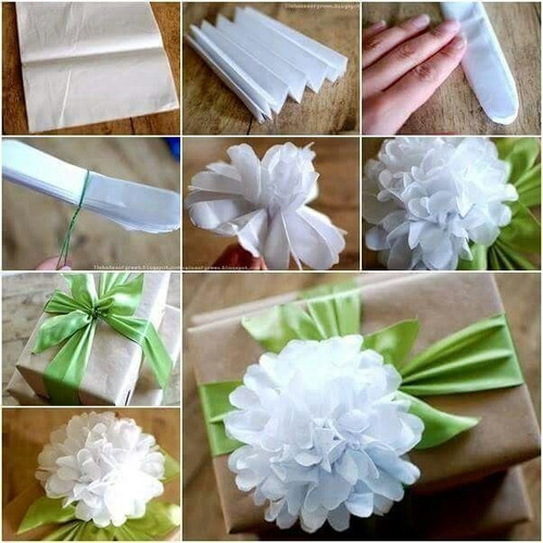 Imagen 3 de 5 de Papel Seda Blanco Pack X 20 Hjs De 50 X 70 Cms. Papel Cometa