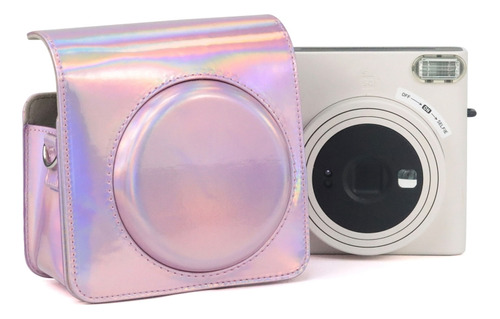 Funda De Cámara Rosa Para Fujifilm Instax Square Sq1