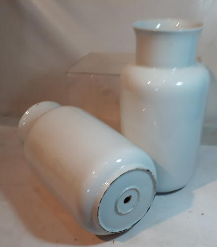 Sergioschw Par Vasos Porcelana Oriental Peanha Madeira 32 Cm (Usado)