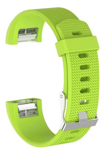 Pulseira Para Smart Watch Fitbit Fit Bit Charge 2 Cor Verde Limao - Grande/l