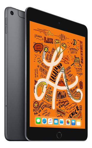 Imagen 1 de 3 de Apple iPad Mini de 7.9" Wi-Fi + Cellular 64GB Gris espacial A2124 (5ª generación)