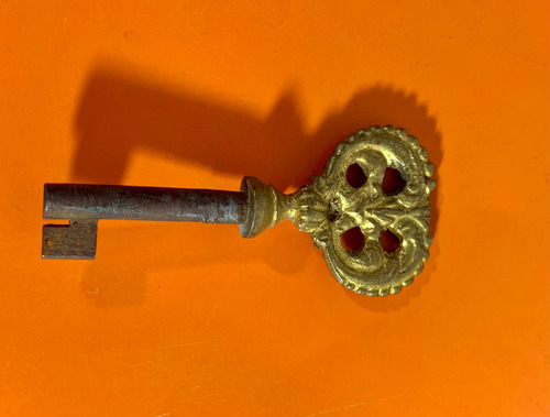 Antigua Llave Siglo Xviii, Xix Hierro Y Bronce (Usado)