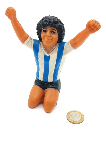 Muñeco De Goma Antiguo Diego Maradona - Juguete (Usado)