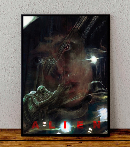Cuadro 33x48 Poster Enmarcado Aliens Pelicula Cameron 03