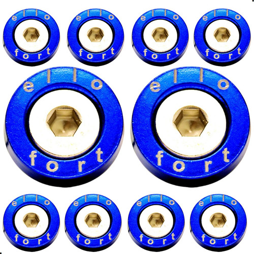 Parafuso Arruela Anodizadas Anilhas Fender Washers Motor Billet Fixadores De Placa 10 Unidade M6 X 20mm Tuning Carro Motos Aluminio Universal