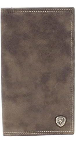 Ariat Rodeo Shield - Cartera Para Hombre Color Gris