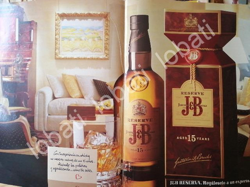 Cartel Publicitario Retro Vinos. Whisky J&b 1994 /566