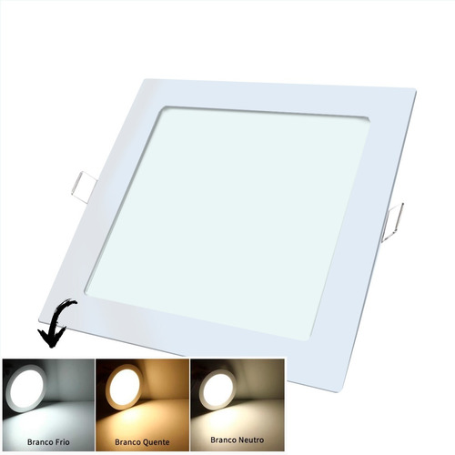 Plafon Luminaria De Embutir No Teto 32w 40cm Painel Led 