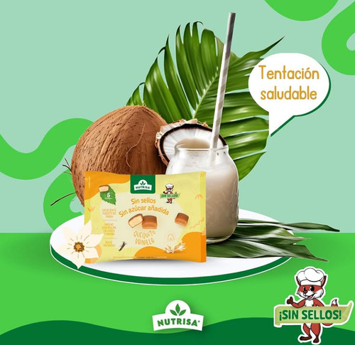 Pastelito Miniqueque Sin Azúcar Lactosa 5uni Nutrisa 250g