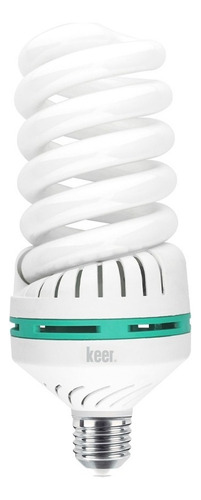 Foco Espiral Ahorrador Keer No.85 Luz Fría 65w Base E27