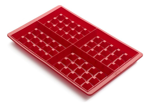 Molde Para Gofres De Silicona Lekue, Modelo #, Rojo, Juego D