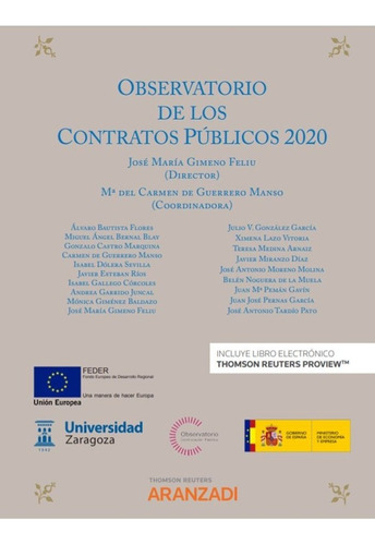 Libro Observatorio De Los Contratos Publicos 2020