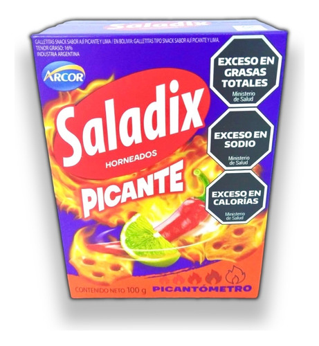 Galletas Arcor Saladix 100g (pack X10) Barata La Golosinería