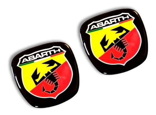 Abarth Aplique Resinado Para Emblema Original Diametro 95mm