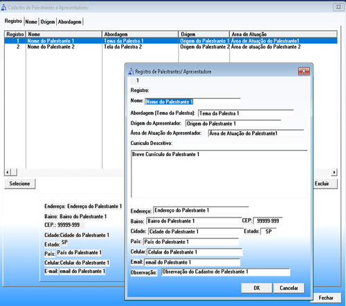 Sistema Para Controle De Eventos