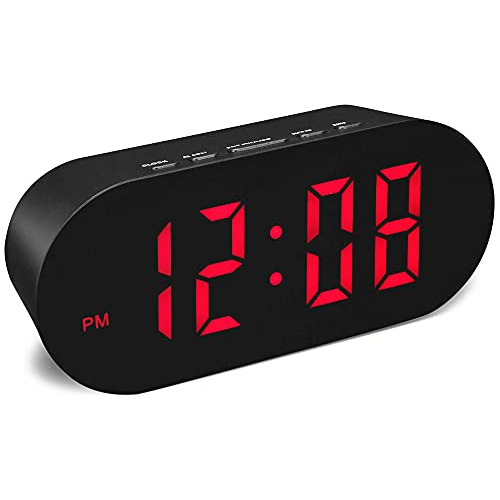 Reloj Despertador Digital Simple Y Fácil De Usar, Tama...