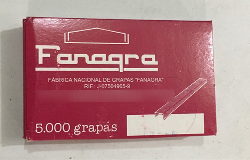 Grapas Fanagra Para Tapicería Carpintería 13-6- 5000 Grapas