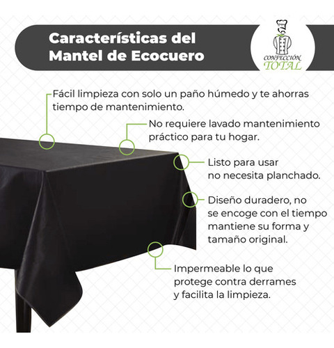 Mantel Cuerina Impermeable Cuadrado 1.40x1.40 Ecocuero Fucsia