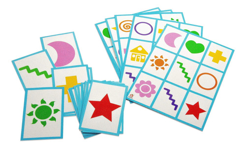Juego De Mesa: Lotería Arcoíris De Figuras