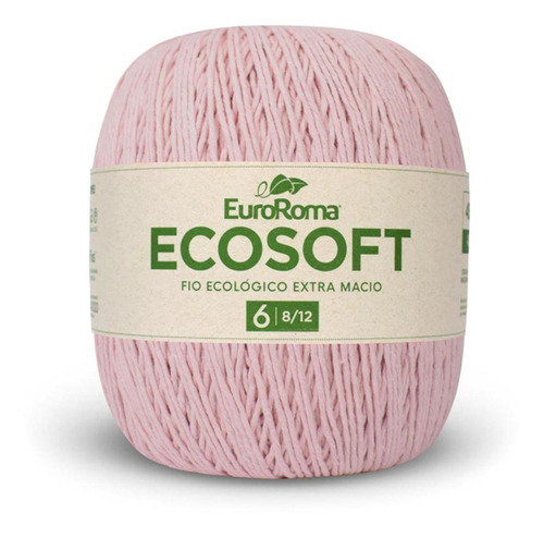 Barbante Ecosoft 8/12 422g 452m Rosa Bebê 510 Euroroma