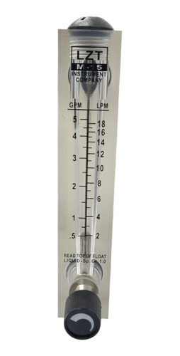 Flujómetro M-15 Con Válvula  0.5 - 5 Gpm Osmosis Inversa