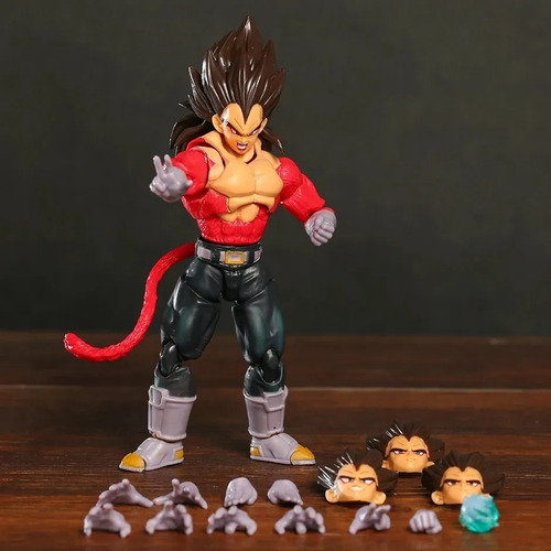 Figura De Acción Shf Ssj4 Vegeta Dragon Ball Gt, Figura De A