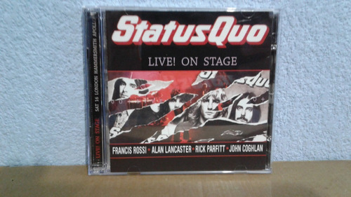Status Quo        Live On Stage   ( Edicion Uk 2 Cds )