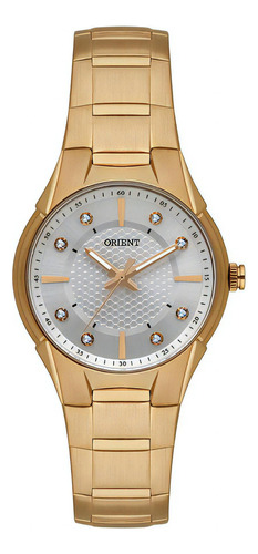 Relogio Orient Feminino Dourado Pequeno Social Fgss0202 S1kx