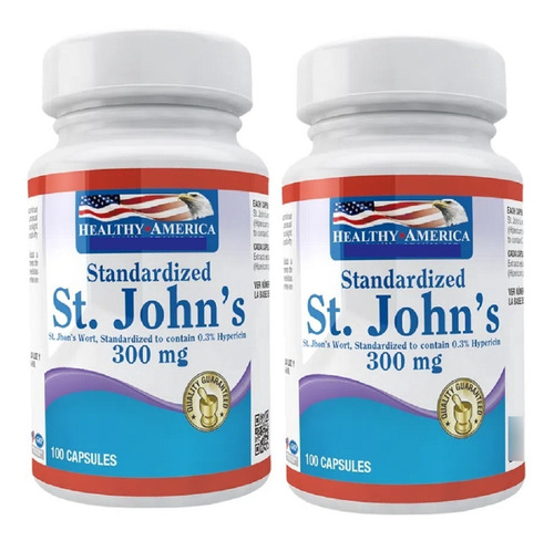 2 St John's Wort 300mg 100cap - Unidad a $450