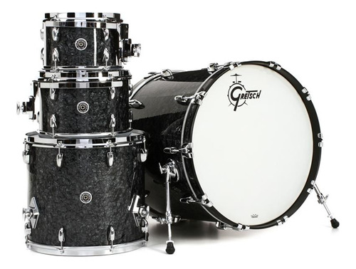 Bateria Gretsch Brooklyn Usa Black Marine Pearl