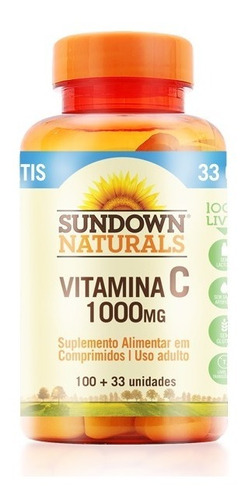 Vitamina C Importada Sun C1000 Sundown Naturals 133 Comprimi