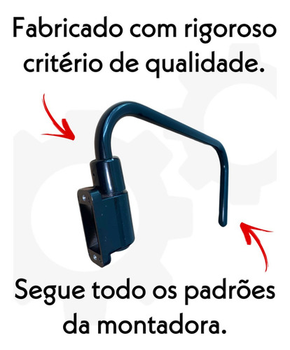 Braços Do Retrovisor Esquerdo E Direito P/ Retro Jcb 3c 214e