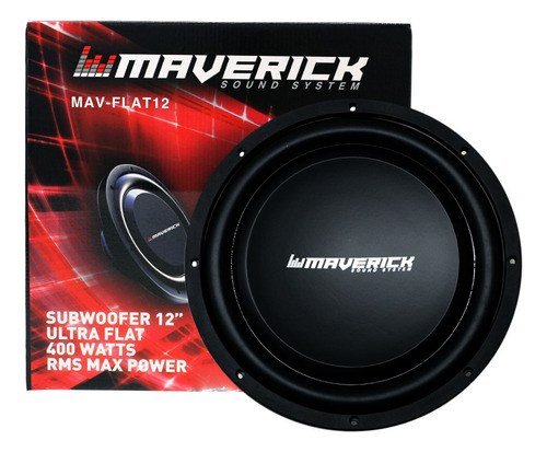 Imagen 1 de 9 de Subwoofer Maverick Ultra Flat 12 Pulgadas 400w Max Power