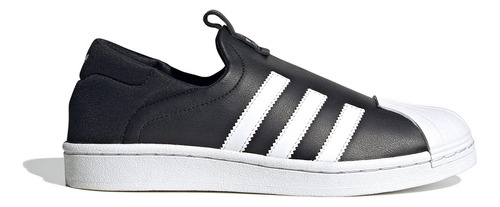 Championes adidas Superstar Slip On Cuero-neopreno Black-wht