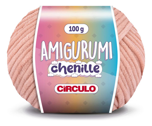 Amigurumi Chenille Círculo - 100 Gramas - 110 Metros Cor 3112 - Penélope