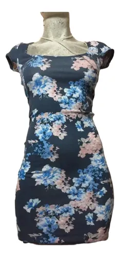 Sexy Vestido De Flores Pull Bear Escote En Espalda Meses sin