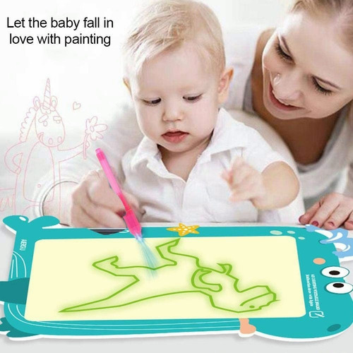 Imagen 5 de 7 de Juguete Fluorescente Tableta Dibujar Niño Tablero De Dibujo