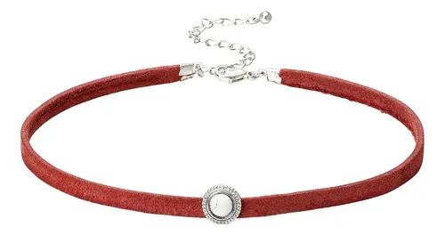 comprar Gargantilla Roja Rarelove, Collar De Gargantilla De Cuero De