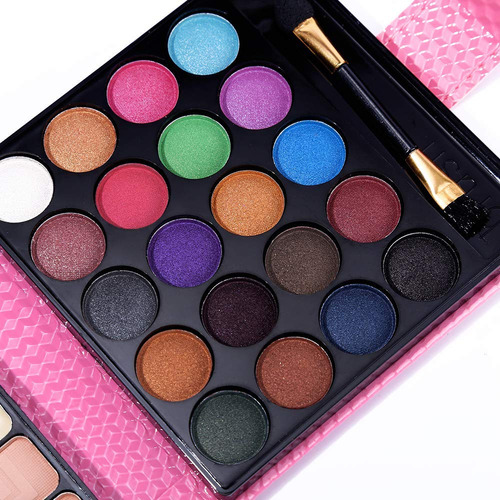 Kit De Maquillaje Qibest 20 Sombras De Ojos, 6 Brillos De La