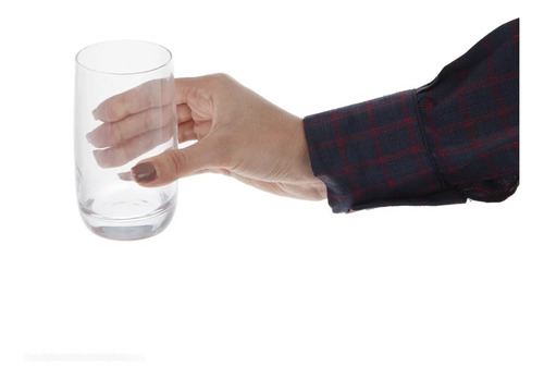 Set De 20 Vasos De Vidrio 290 Ml Pougin Color Blanco