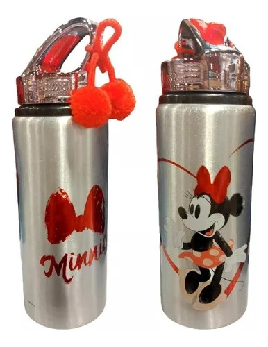 Botella Térmica Aluminio 710 Ml Minnie Mouse Disney Oficial