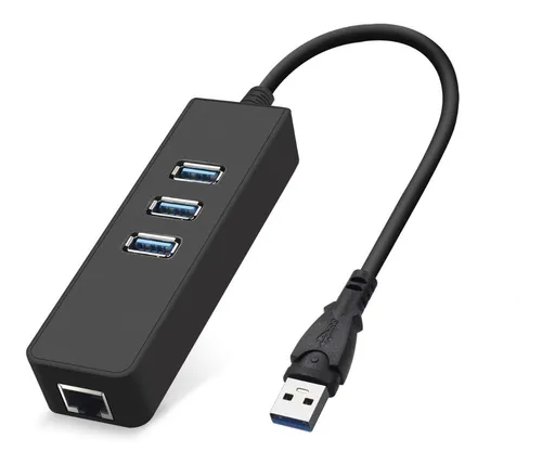 comprar Hub Usb 3 Puertos 3.0 A Red Rj45 Lan Gigabit Ethernet