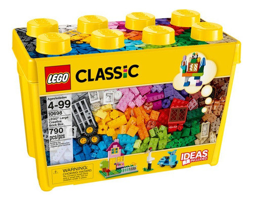 Kit Caixa Grande De Peças Criativas Classic 10698 Com 790 Peças Lego