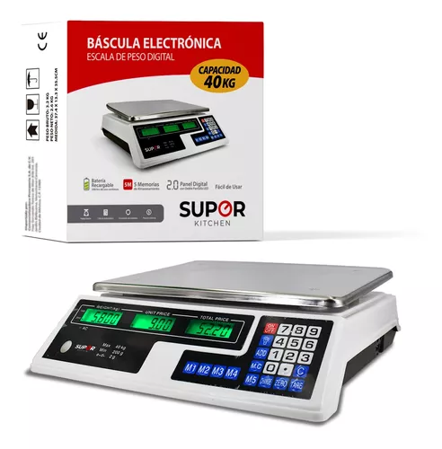 MUVIP BASCULA DE COCINA DIGITAL SUPER SLIM - SENSOR DE CALIBRACION