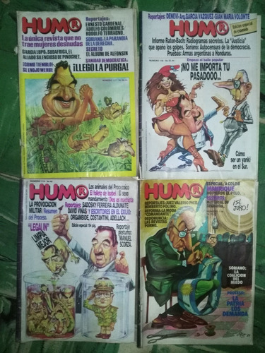 Lote De 4 Antiguas Revistas * Humor * Año 1983 *