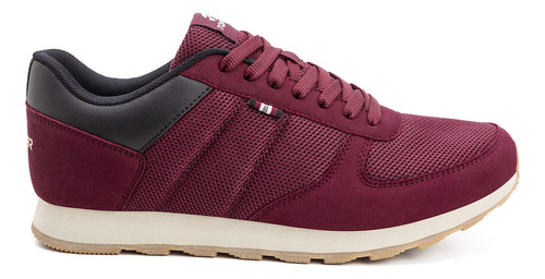 Zapatilla Topper T.350 Mesh Bordo Wind/ Negro/ Beige Oyst